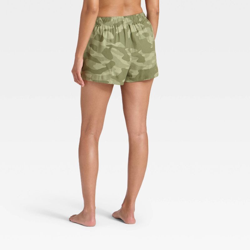slide 2 of 3, Women's Boxer Pajama Shorts - Wild Fable™ Camo S, 1 ct