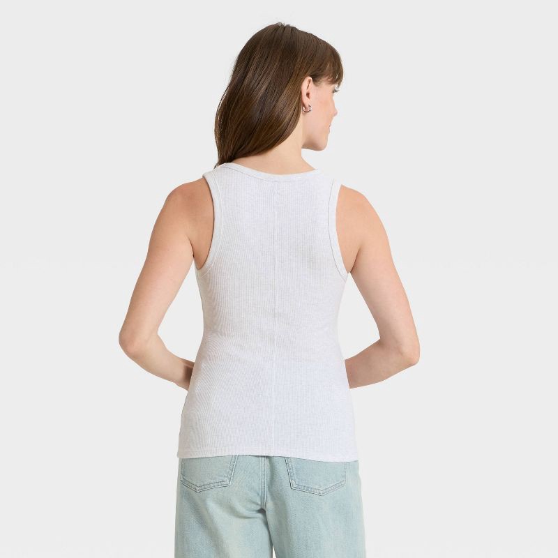 slide 2 of 4, Women's Slim Fit Tank Top - Universal Thread™ Light Heather Gray XS, 1 ct