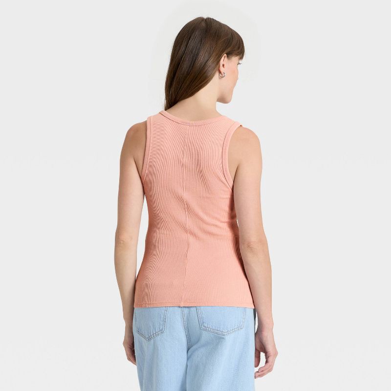 slide 2 of 4, Women's Slim Fit Tank Top - Universal Thread™ Pink M, 1 ct