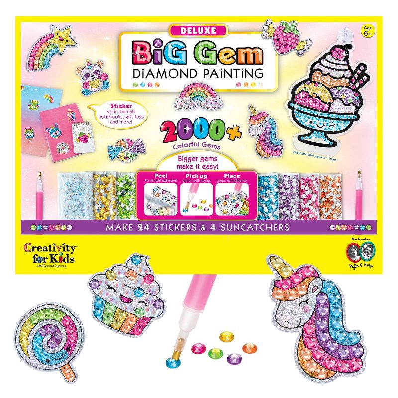 slide 1 of 7, Creativity for Kids Deluxe Big Gem Diamond Painting, 1 ct