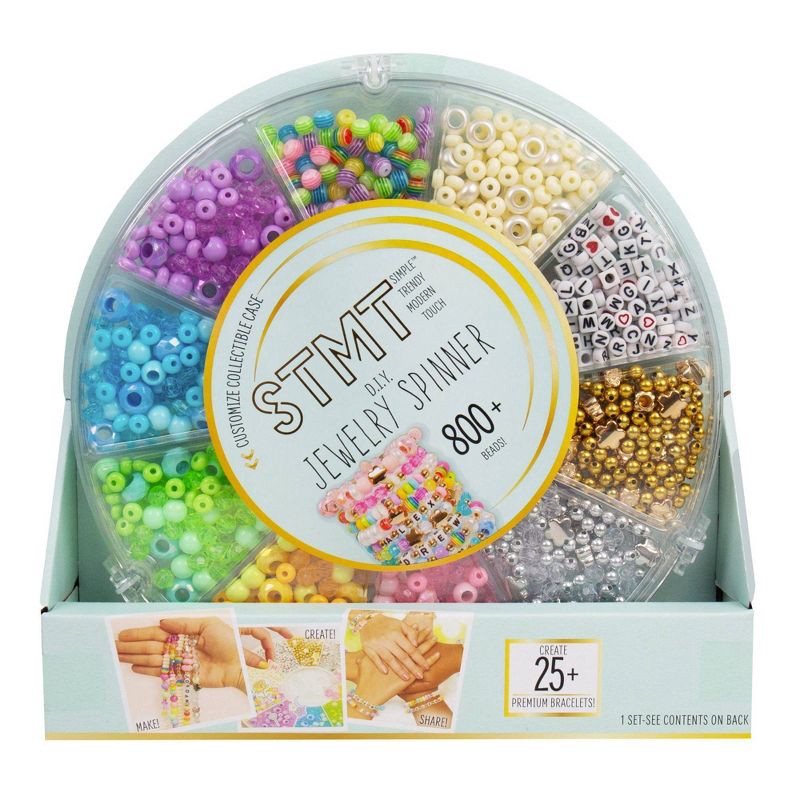 slide 1 of 5, STMT Do-It-Yourself Jewelry Spinner 800+ Beads, 1 ct