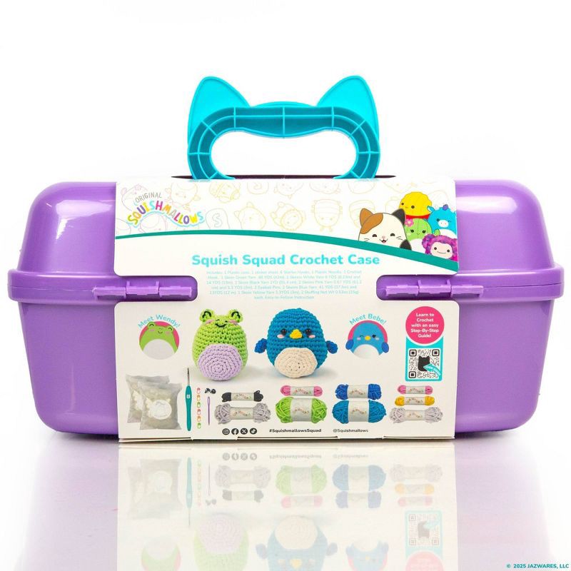 slide 8 of 8, Original Squishmallows Squish Squad Crochet Case Gift, 1 ct