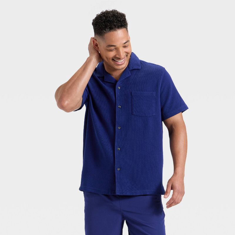 xxl short sleeve dress shirts Men's XXL Short Sleeve Button Up Gray Stripes Dress Shirt Eighty88 Eight