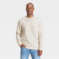 Men's Every Wear Fleece Crewneck Sweatshirt - Goodfellow & Co™ Oatmeal XL