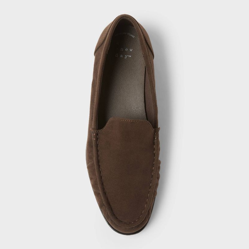 slide 3 of 4, Women's James Rouched Loafers with Memory Foam Insole – A New day™ Brown 6.5, 1 ct