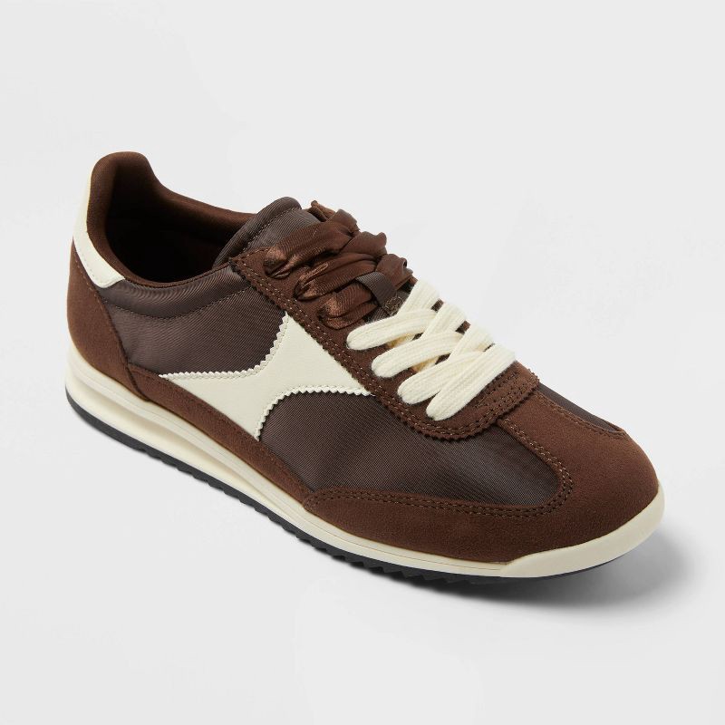 slide 1 of 4, Women's Skyler Jogger Sneakers with Memory Foam Insole – Universal Thread™ Brown 11, 1 ct