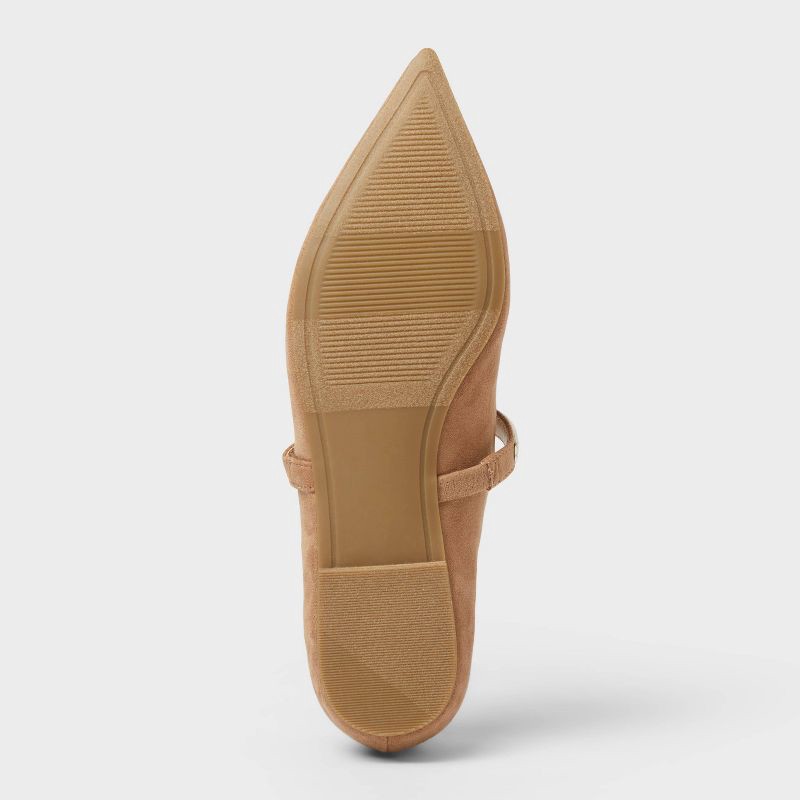 slide 4 of 4, Women's Cassidee Metal Mary Jane Flats with Memory Foam Insole – A New Day™ Taupe 6.5, 1 ct