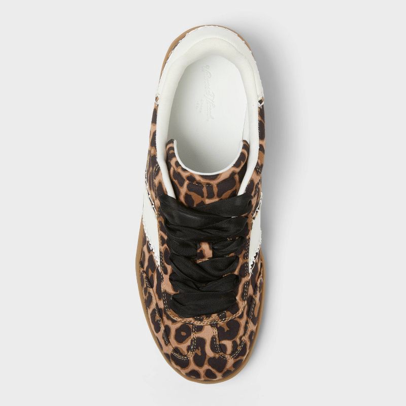 slide 3 of 4, Women's Spencer Fashion Sneakers with Memory Foam Insole – Universal Thread™ Dark Brown 8, 1 ct