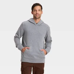 Men's Every Wear Fleece Hooded Sweatshirt - Goodfellow & Co™ Charcoal Gray XL