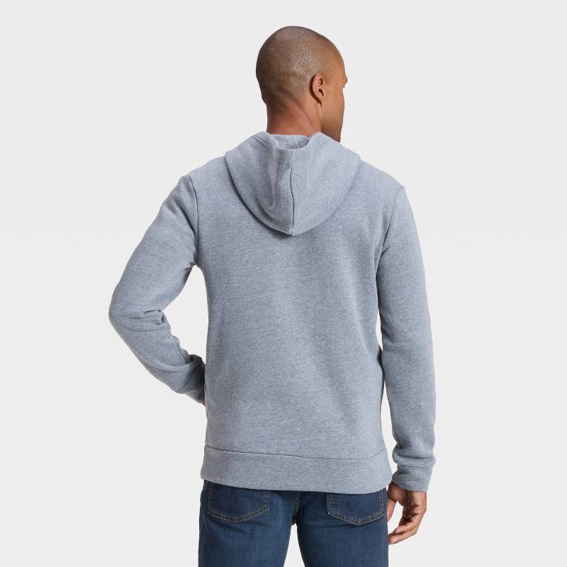 slide 2 of 3, Men's Every Wear Fleece Full Zip Sweatshirt - Goodfellow & Co™ Charcoal Gray XL, 1 ct