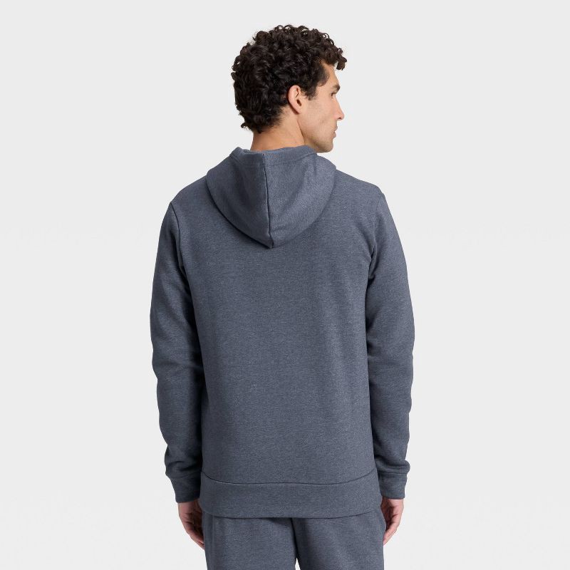 slide 2 of 3, Men's Every Wear Fleece Full Zip Sweatshirt - Goodfellow & Co™ Navy Blue XXL, 1 ct