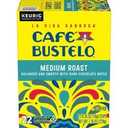 Cafe Bustelo Medium Roast Keurig K-Cup Coffee Pods - 22ct