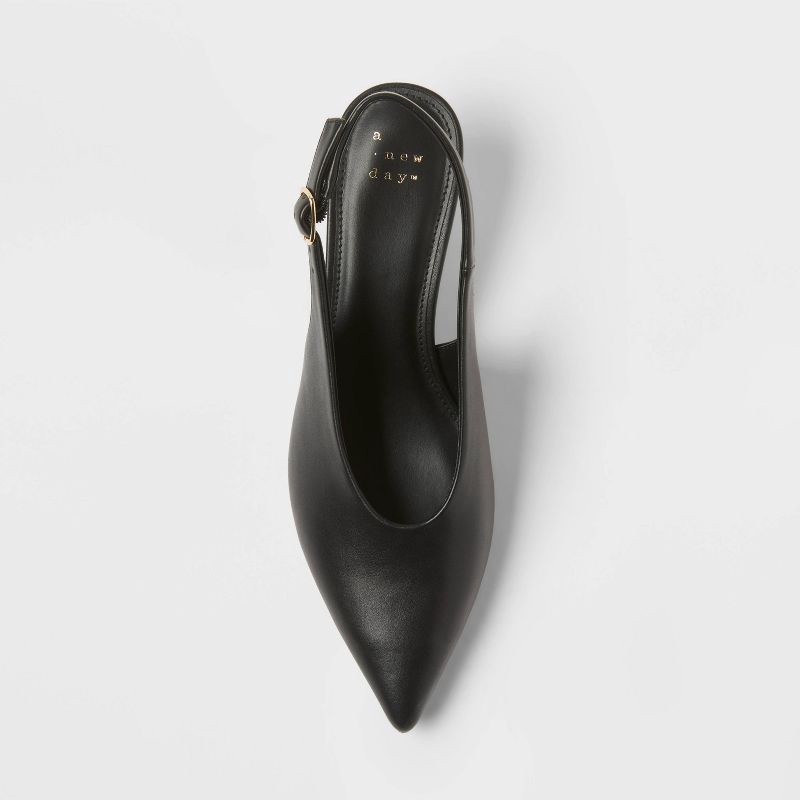 slide 3 of 4, Women's Samantha Heels with Memory Foam Insole – A New Day™ Black 11, 1 ct