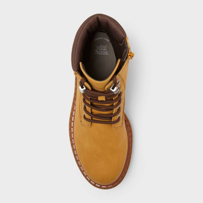 slide 3 of 4, Women's Marlowe Hiker Ankle Boots with Memory Foam Insole – Wild Fable™ Tan 11, 1 ct