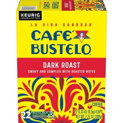 Cafe Bustelo Dark Roast Keurig K-Cup Coffee Pods - 22ct
