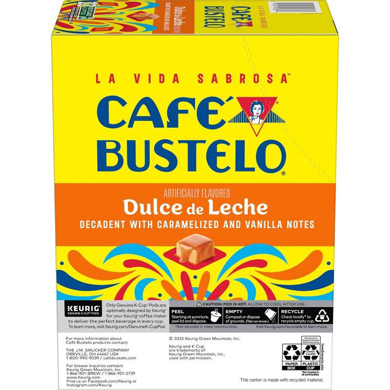slide 2 of 7, Cafe Bustelo Dulce de Leche Medium Roast Keurig K-Cup Coffee Pods - 22ct, 22 ct