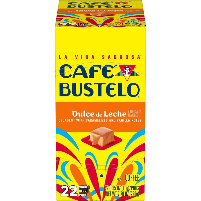 slide 1 of 8, Cafe Bustelo Dulce de Leche Medium Roast Keurig K-Cup Coffee Pods - 22ct, 22 ct
