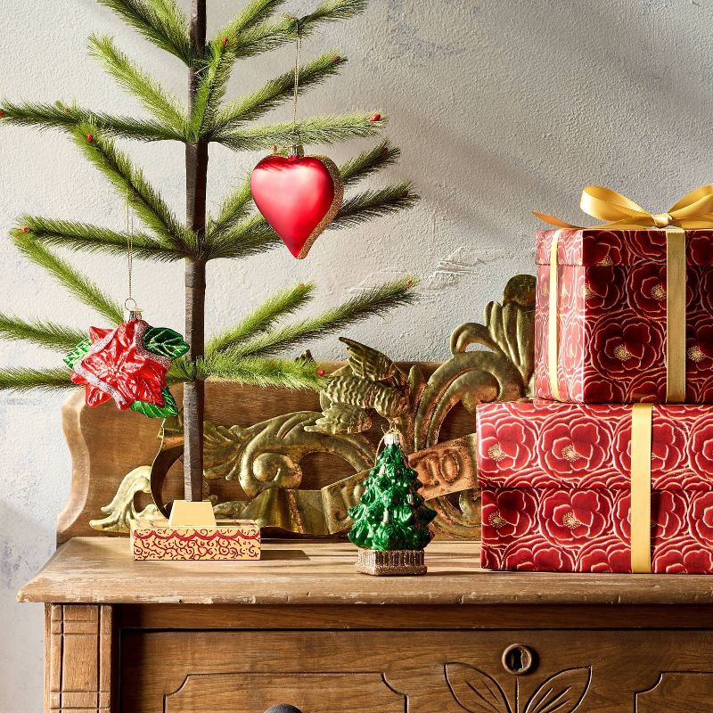 slide 2 of 4, John Derian for Target Glass Poinsettia Ornament, 1 ct