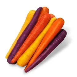 Organic Rainbow Whole Carrots - 2lb