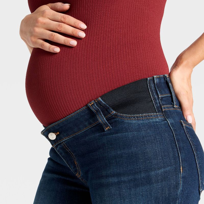 slide 4 of 4, Under The Belly Low-Rise Skinny Maternity Jeans - Isabel Maternity by Ingrid & Isabel™ Dark Wash 4, 1 ct