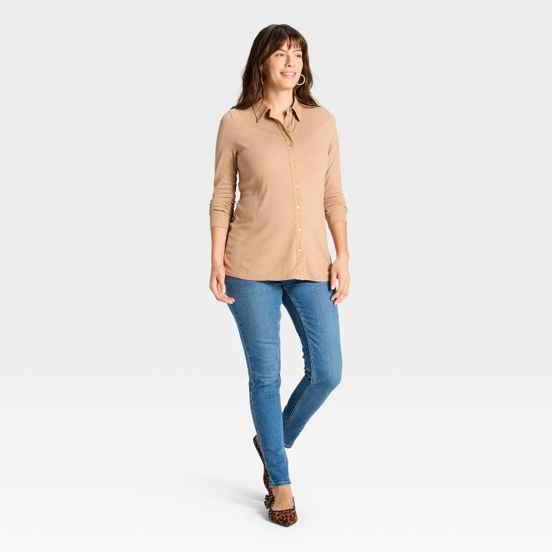 slide 3 of 5, Over The Belly Low-Rise Skinny Maternity Jeans - Isabel Maternity by Ingrid & Isabel™ Medium Wash 2, 1 ct