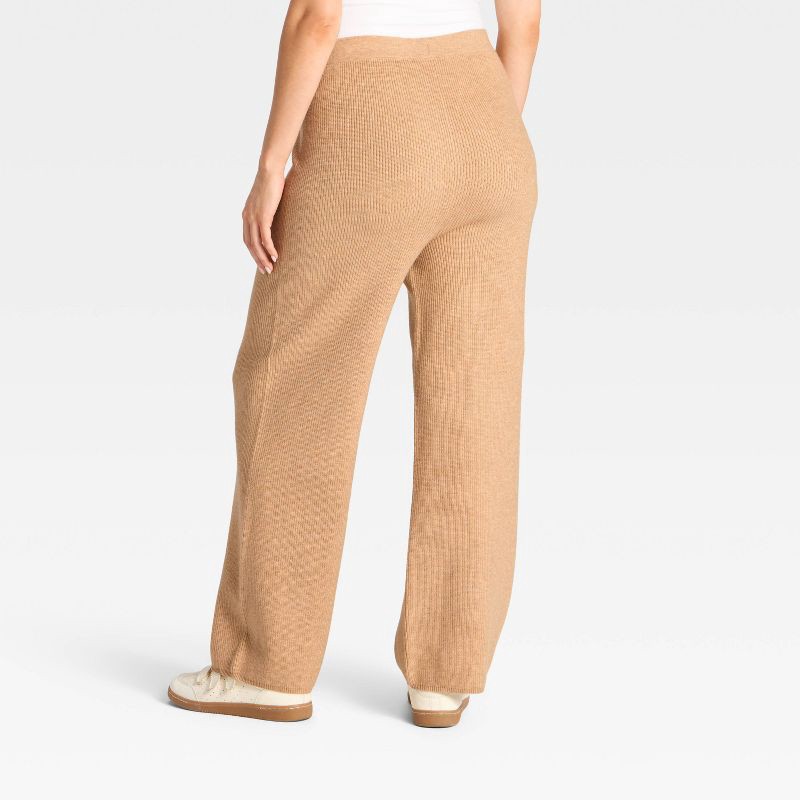 slide 2 of 3, Straight Maternity Pull-On Pants - Isabel Maternity by Ingrid & Isabel™ Tan M, 1 ct