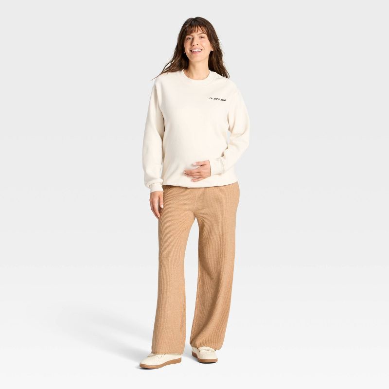 slide 3 of 3, Straight Maternity Pull-On Pants - Isabel Maternity by Ingrid & Isabel™ Tan XXL, 1 ct