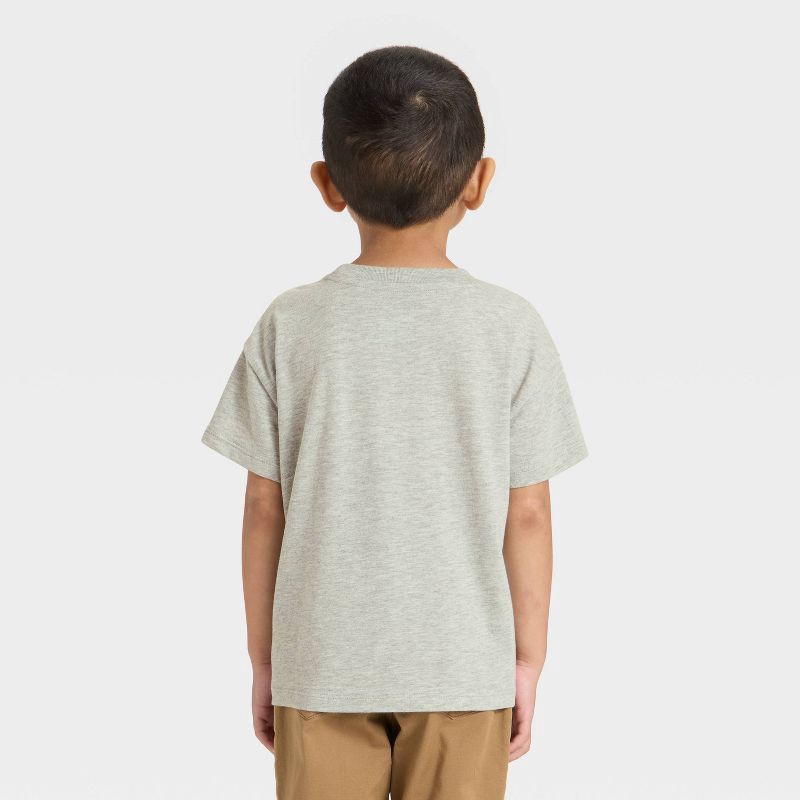 slide 3 of 4, Toddler Boys' Short Sleeve Oversized T-Shirt - Cat & Jack™ Gray 5T, 1 ct