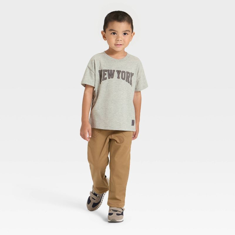 slide 4 of 4, Toddler Boys' Short Sleeve Oversized T-Shirt - Cat & Jack™ Gray 4T, 1 ct