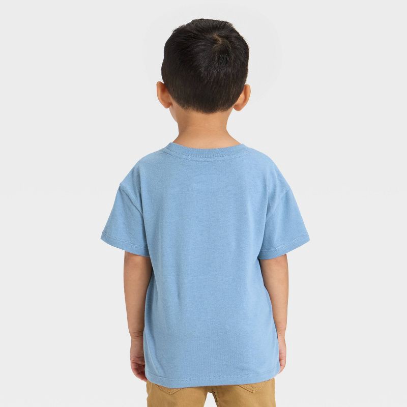 slide 3 of 4, Toddler Boys' Short Sleeve Oversized T-Shirt - Cat & Jack™ Blue 18M, 1 ct