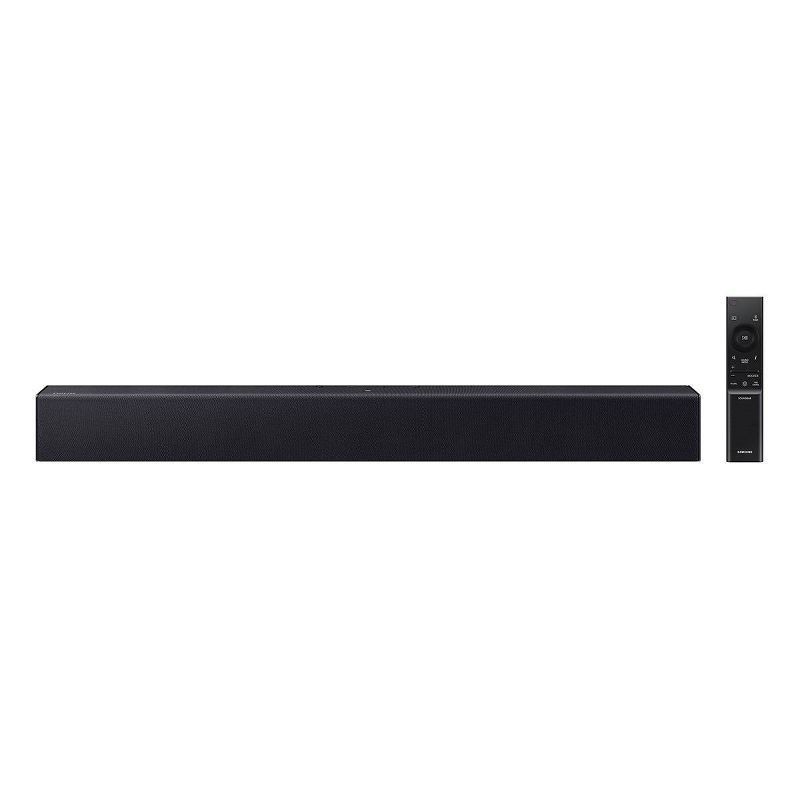 slide 1 of 10, Samsung 2.0Ch Soundbar with Built-in Woofer - Titan Black (HW-B400F), 1 ct