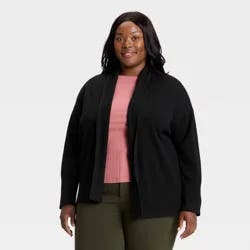 Women's Essential Open Cardigan Sweater - Ava & Viv™ Black 3X
