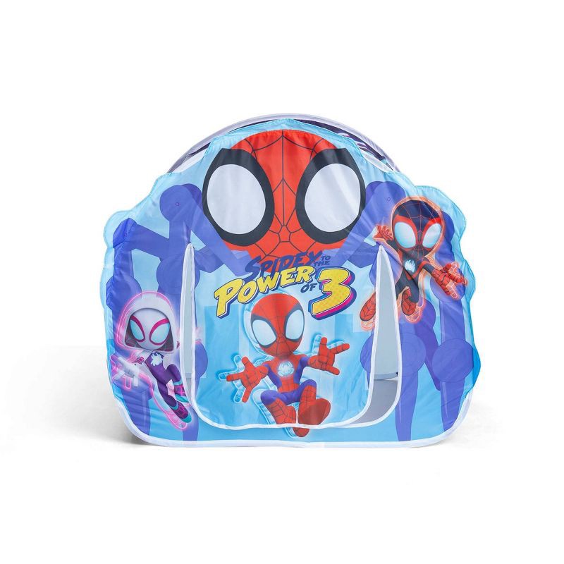 slide 2 of 7, Marvel Playhut Spidey's Webquarters Playhouse Play Tent, 1 ct