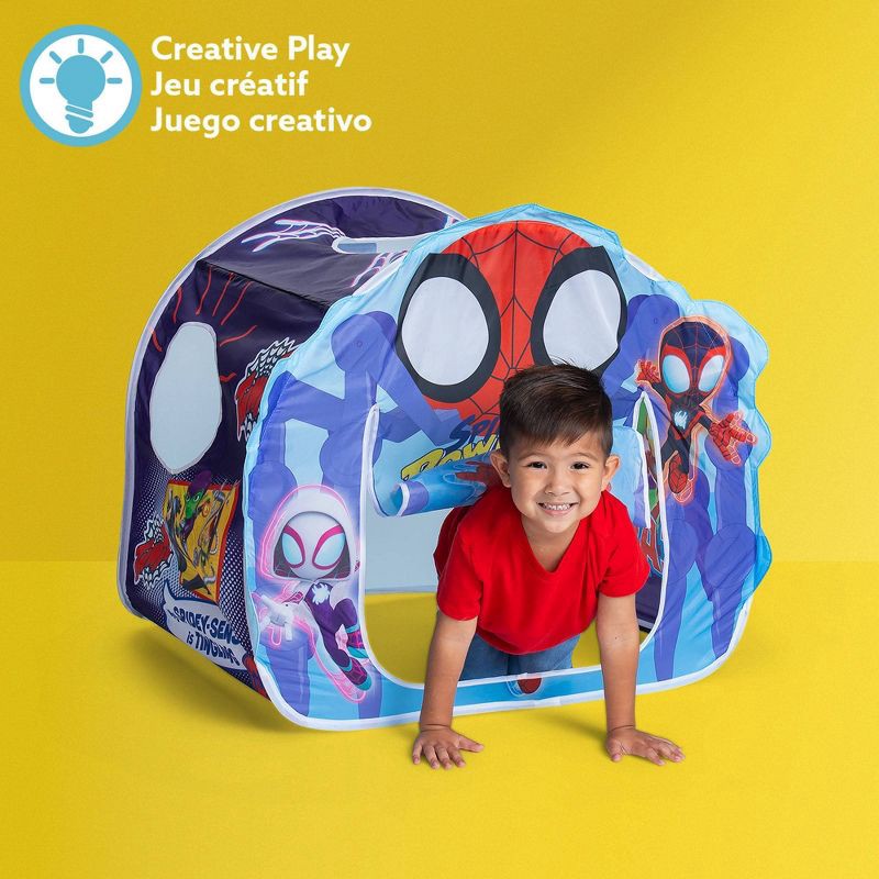 slide 4 of 7, Marvel Playhut Spidey's Webquarters Playhouse Play Tent, 1 ct