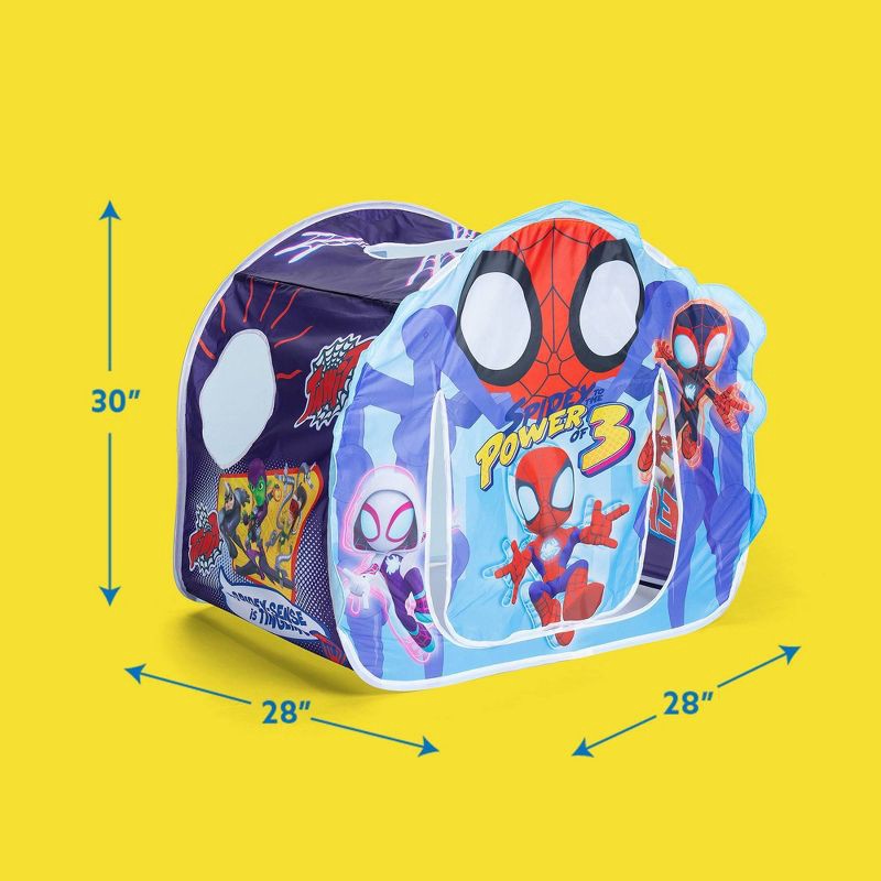slide 7 of 7, Marvel Playhut Spidey's Webquarters Playhouse Play Tent, 1 ct