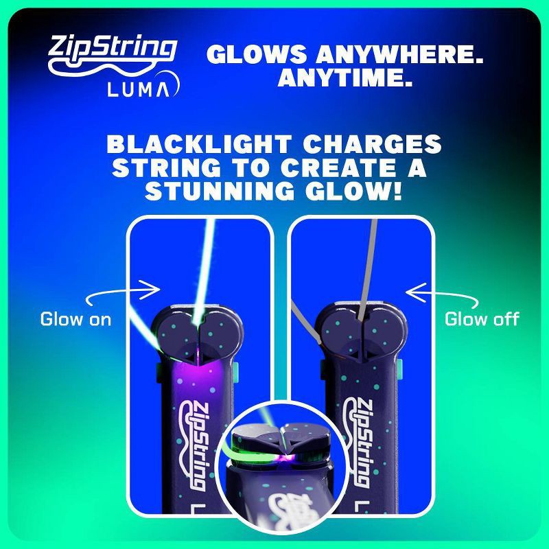 slide 6 of 11, ZipString 2''X6'' Luma Glow in the Dark Catch Games, 1 ct