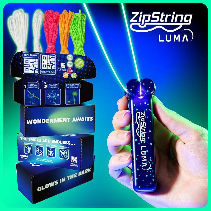 slide 8 of 11, ZipString 2''X6'' Luma Glow in the Dark Catch Games, 1 ct