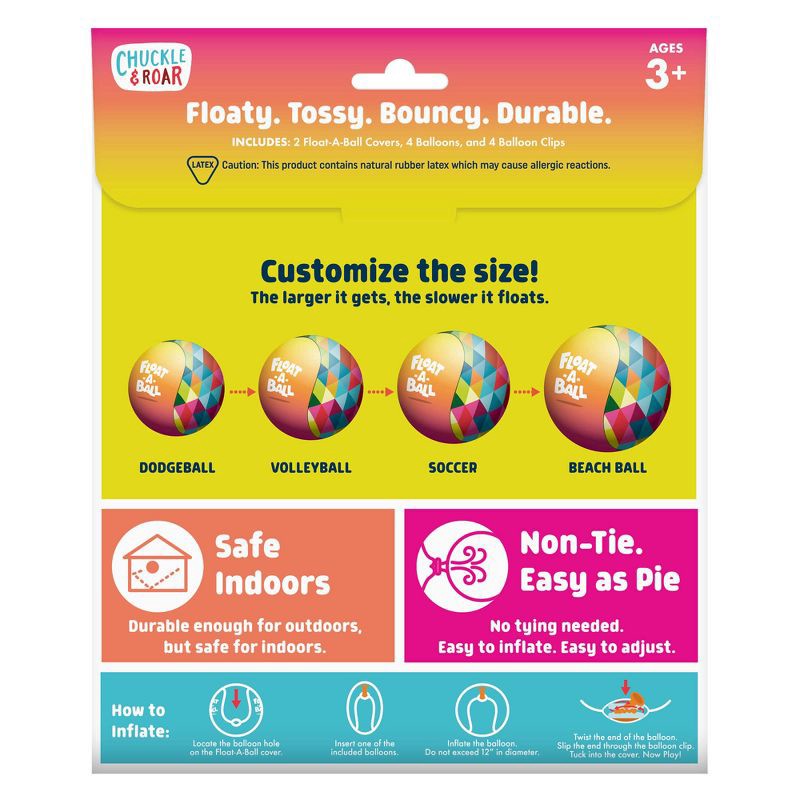 slide 2 of 5, Chuckle & Roar Float-A-Ball Hand Balls - 2pk, 2 ct
