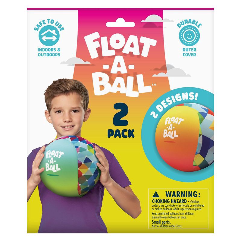 slide 1 of 5, Chuckle & Roar Float-A-Ball Hand Balls - 2pk, 2 ct