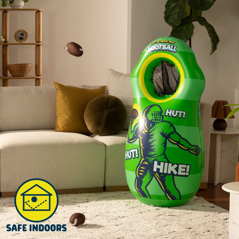 slide 2 of 7, Chuckle & Roar Grow-with-you-Football (Inflatable) Toy Football Set, 1 ct