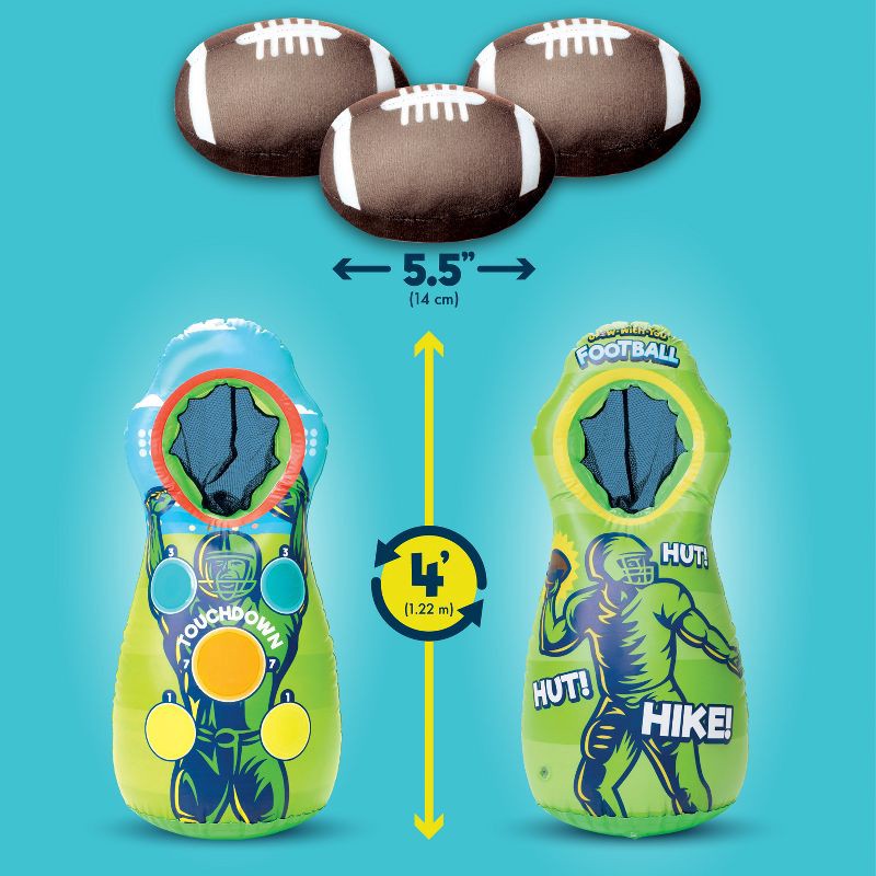 slide 6 of 7, Chuckle & Roar Grow-with-you-Football (Inflatable) Toy Football Set, 1 ct