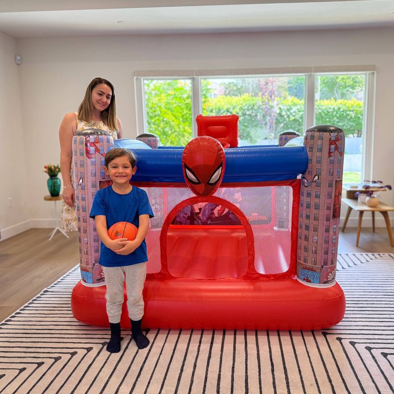 slide 8 of 8, Funormous Spider-Man Bounce House with Built in Air Pump, 1 ct