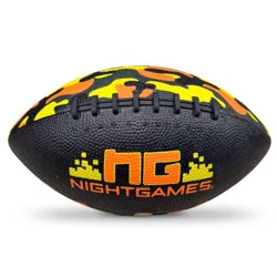 Night Games LED Light Up Graphic Jr Size Football - Camoflauge