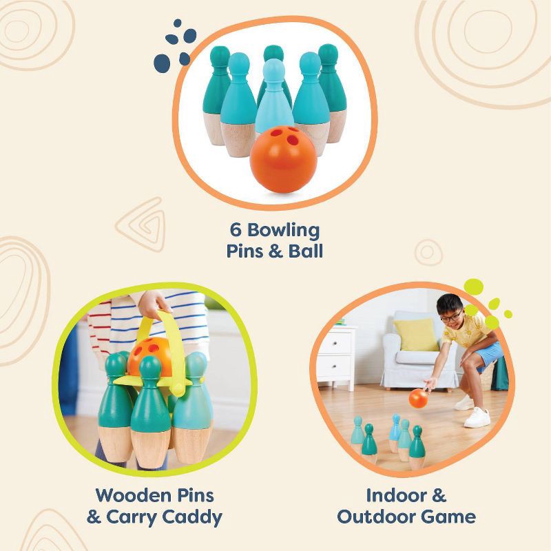 slide 3 of 9, B. toys Bowling Set - 8pc, 8 ct