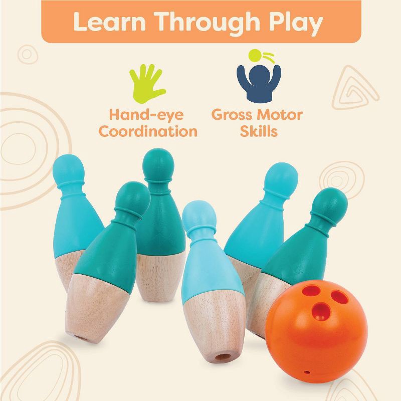 slide 5 of 9, B. toys Bowling Set - 8pc, 8 ct