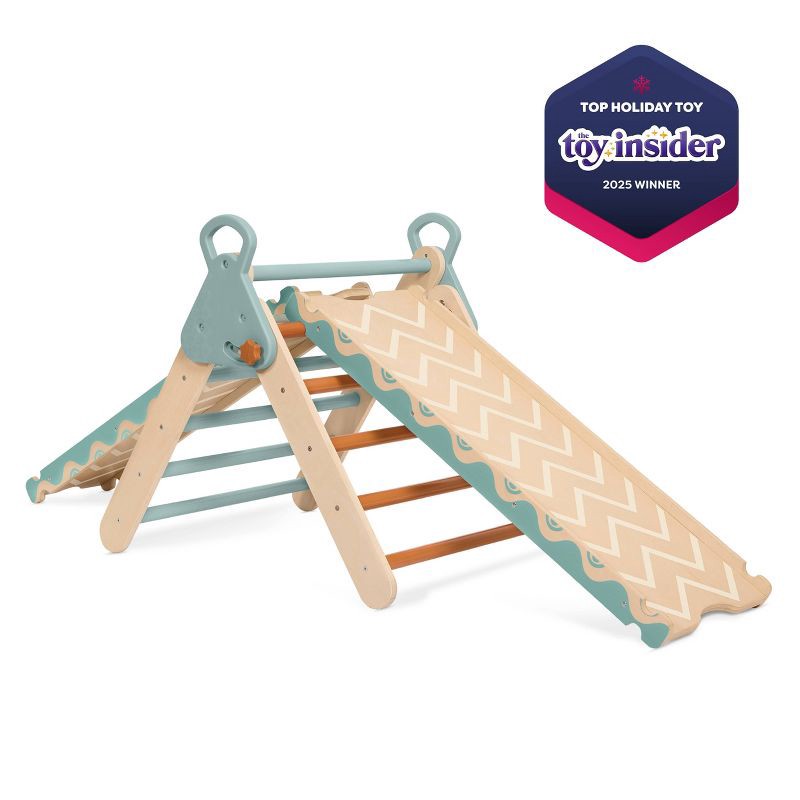 slide 3 of 12, B. toys Wooden Pikler Triangle Climber Set - Wonder Climber, 1 ct