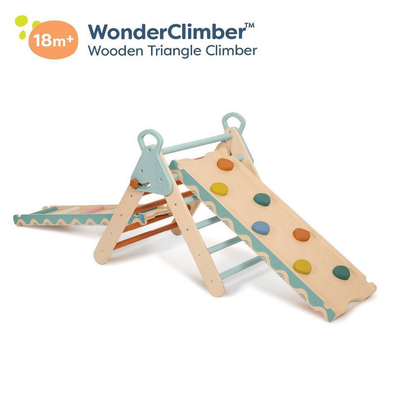 slide 7 of 12, B. toys Wooden Pikler Triangle Climber Set - Wonder Climber, 1 ct