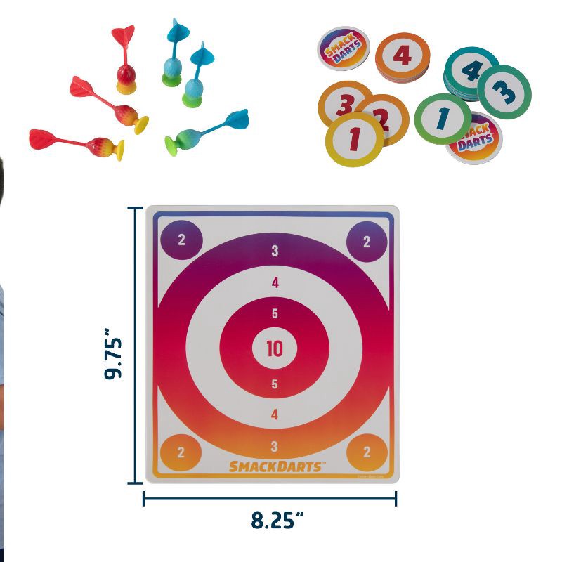slide 6 of 6, Chuckle & Roar Suction (Smack) Dartboards - 6pk, 6 ct
