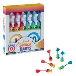 Chuckle &amp; Roar Suction (Smack) Dartboards - 6pk