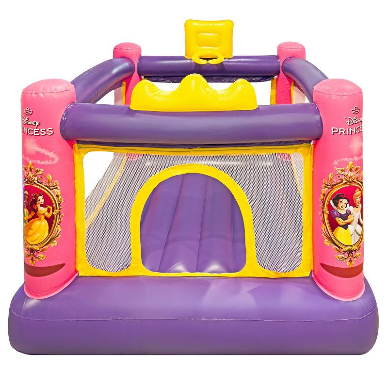 slide 1 of 9, Funormous Disney Princess Bounce House with Built in Air Pump, 1 ct